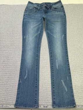 Morgan By dELiA*S ULTRA Low Rise Slim Boot Jeans Y2K Vintage Sz 0 Reg Pockets
